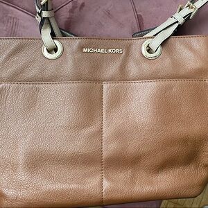 Michael Kors Tan Leather Shoulder Bag